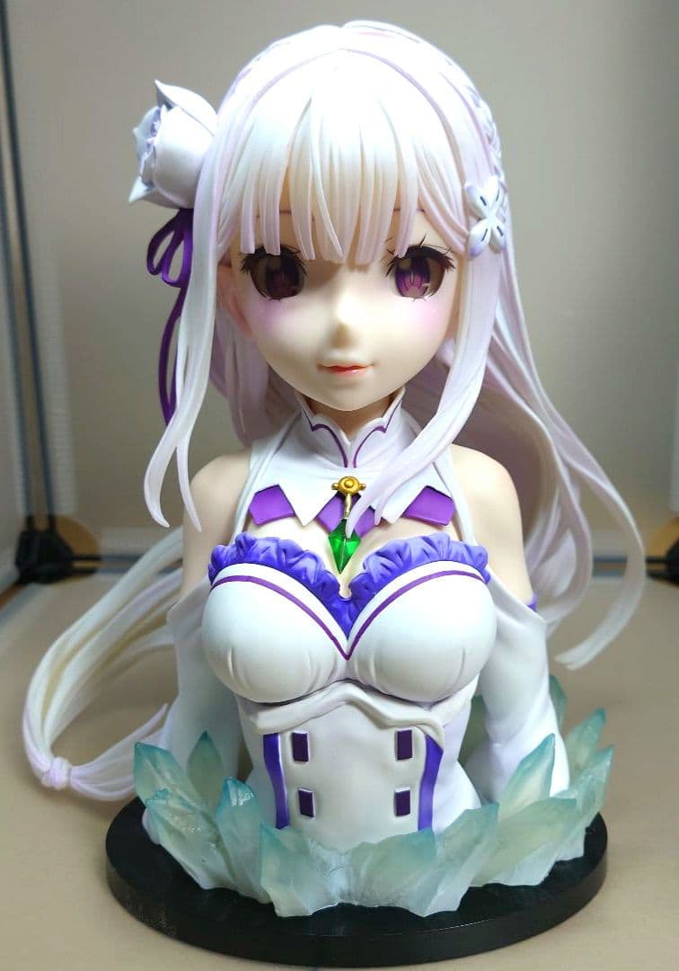 リゼロ アートスケール胸像フィギュア4体セット（ラム、レム、エミリア、エキドナ）