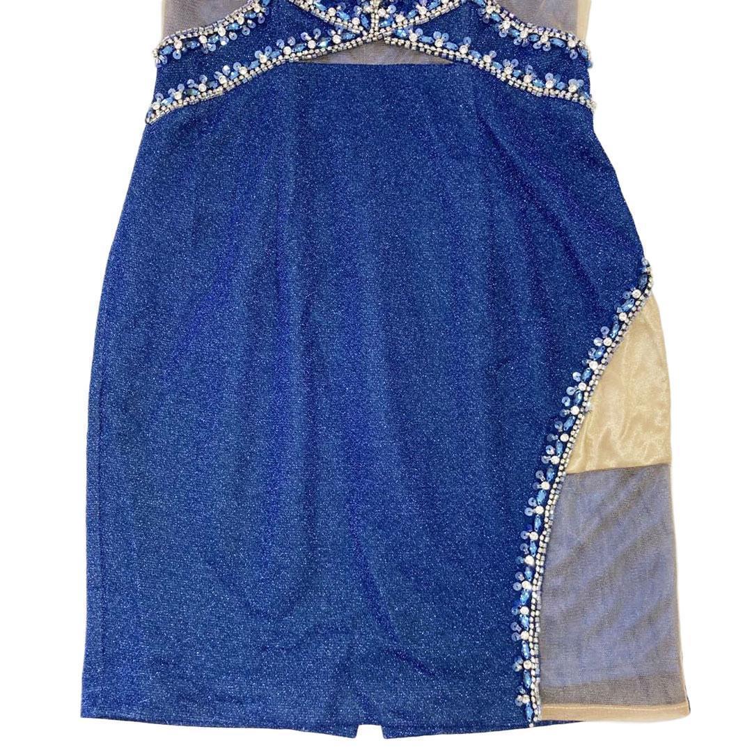 [イルマ]41599 キャバドレス ダークブルー S sugar