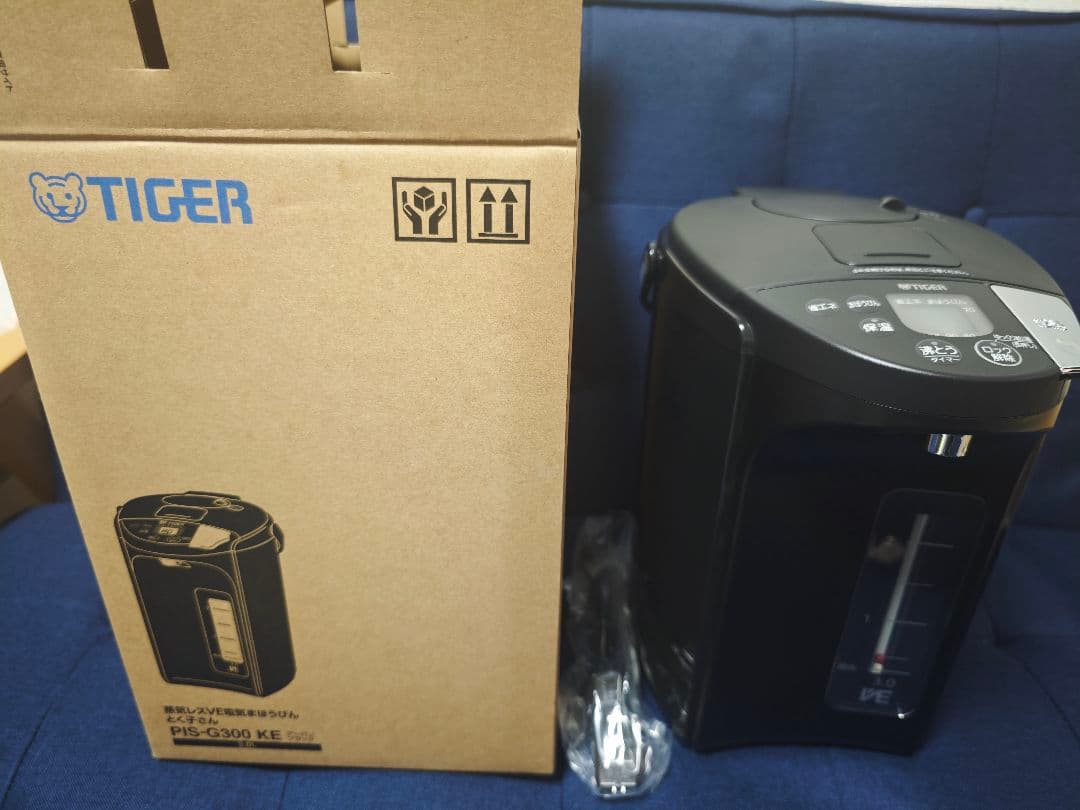 TIGER とく子さん PIS-G300 3L 蒸気レス電気ポット新品未開封相当