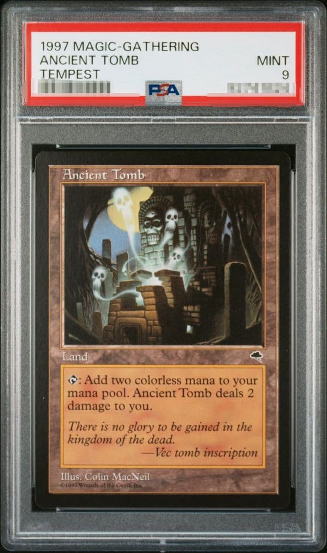 PSA9 古の墳墓 Ancient Tomb 英語 MTG TMP