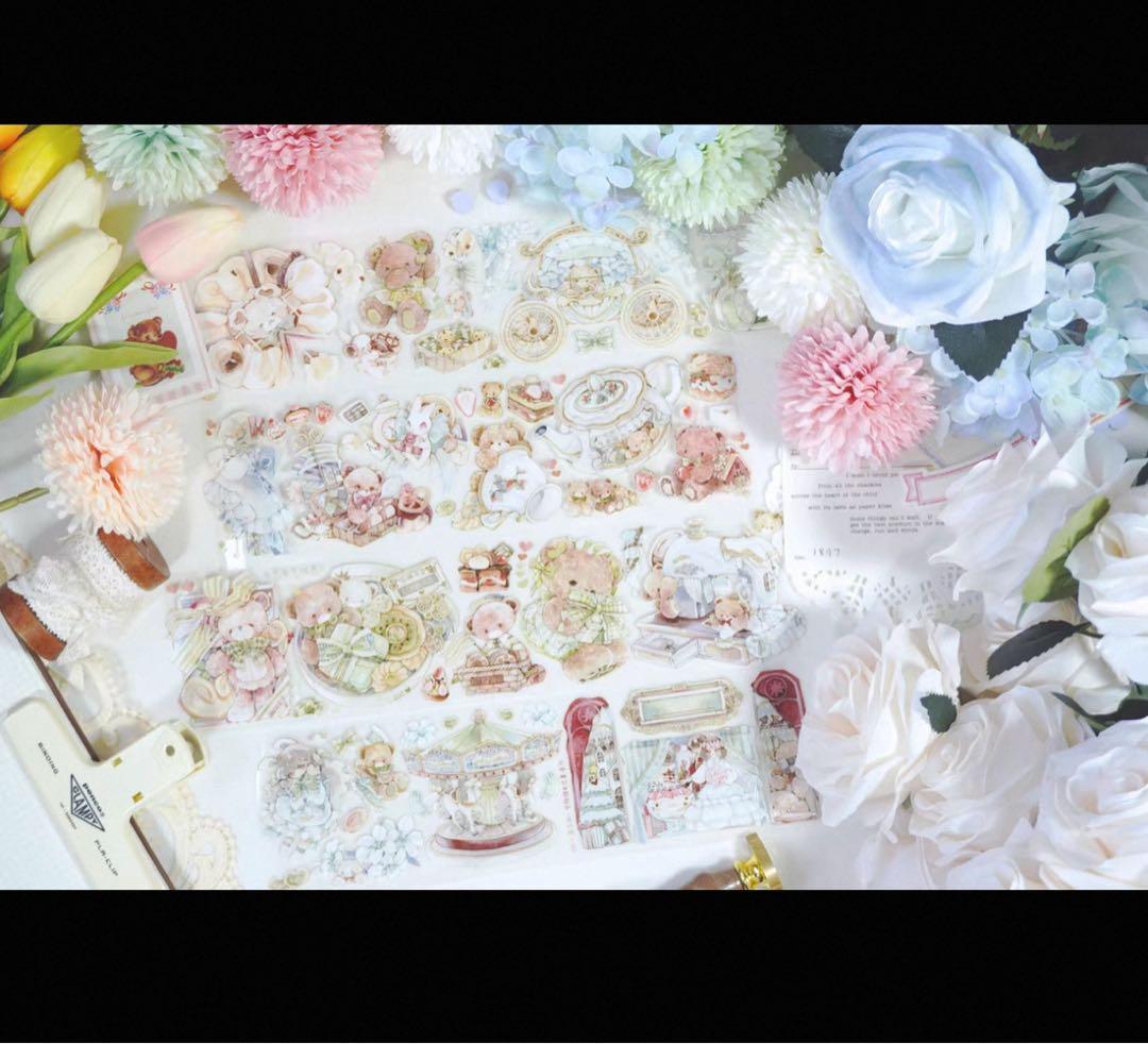 海外 PETテープ マスキングテープ くまさん