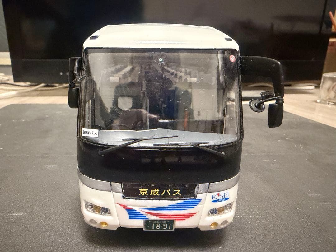 フジミ模型1/32いすゞガーラ京成バス　プラモデル完成品