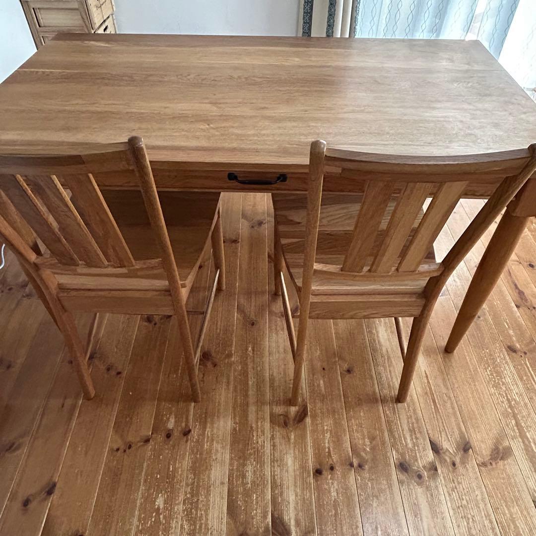 オーク材 ダイニングテーブルセット 4人掛け