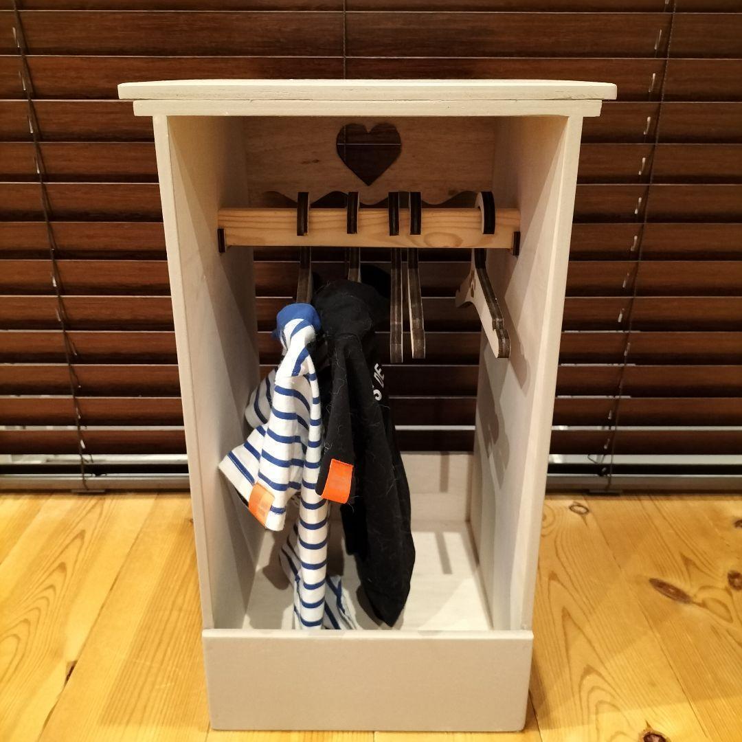 136*《ハンガーラック》 犬 猫 ペット カントリー ナチュラル 洋服ラック