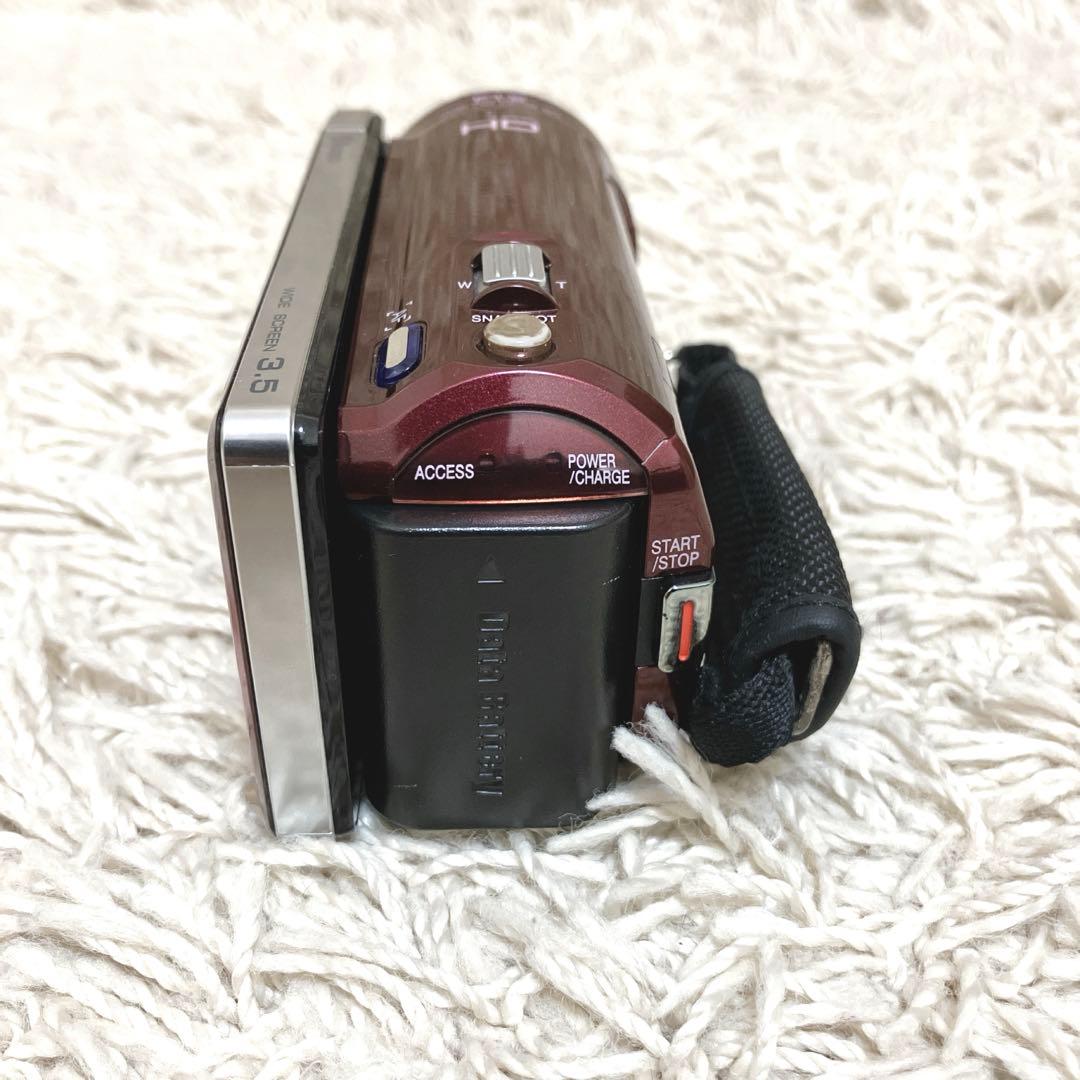 【美品】JVC Everio GZ-HM880 赤 バッテリー3個付き