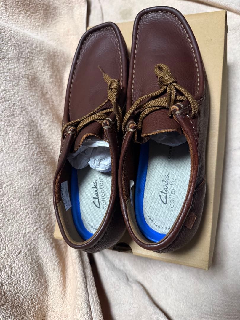 最終値下げクラークス clarksブラウンレザー モカシンシューズ新品未使用