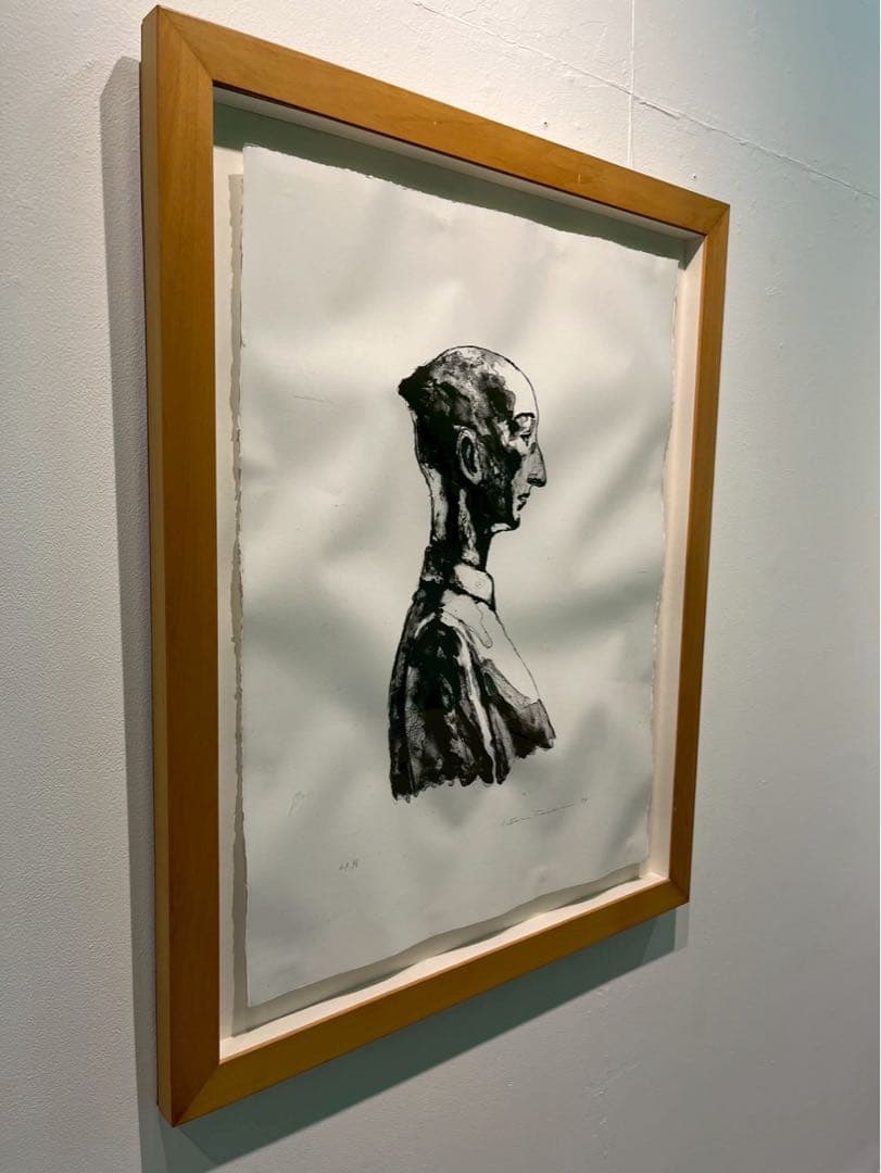 舟越桂 「言葉で描かれた地図」 1994年 リトグラフ