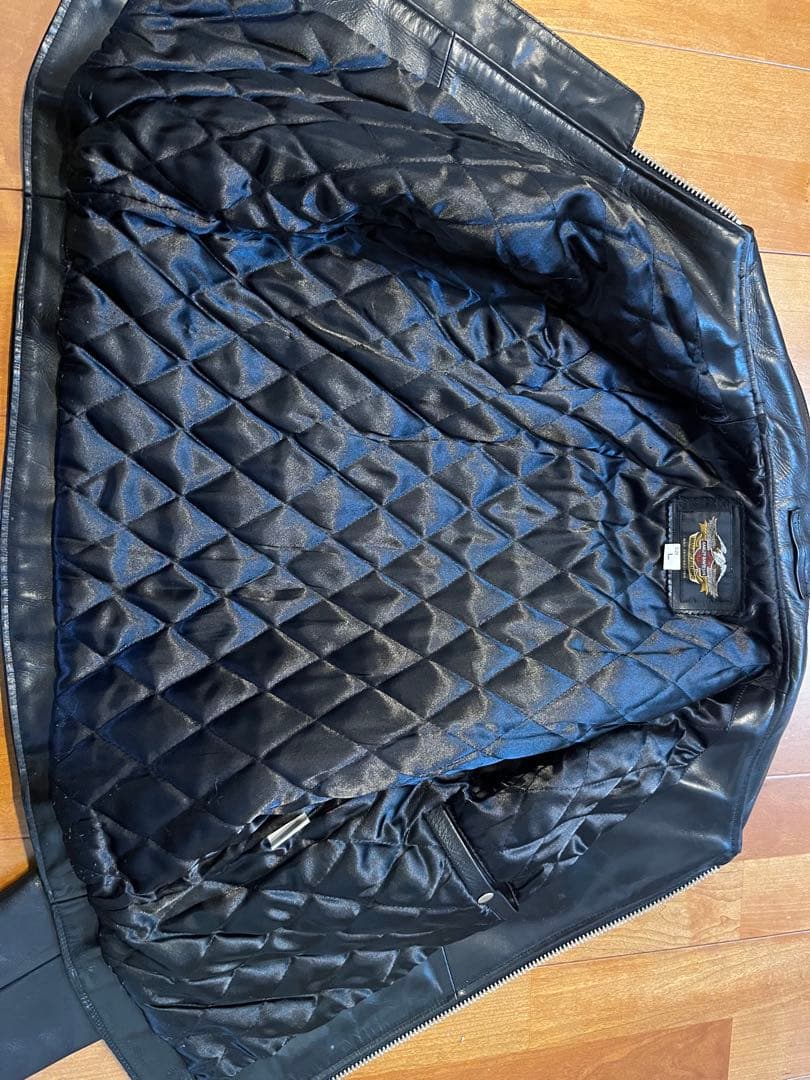 ハーレーダビッドソン 本革 ライダースLサイズ 90s HDC YKK10