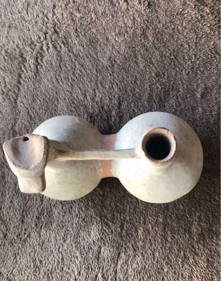 本日発送限定お値下げ中 古代アンデス文明 注口双胴土器 ペルー