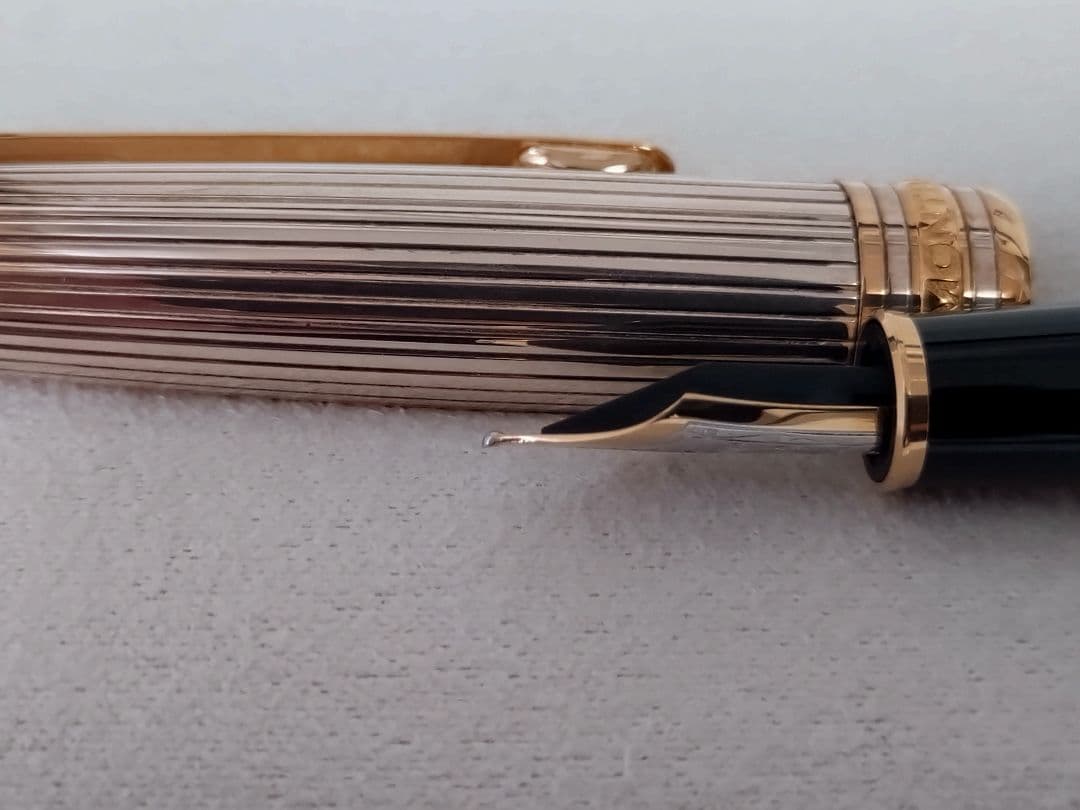 MONTBLANC　モンブラン　万年筆M　ソリテール1441 ドゥエ　Ag925