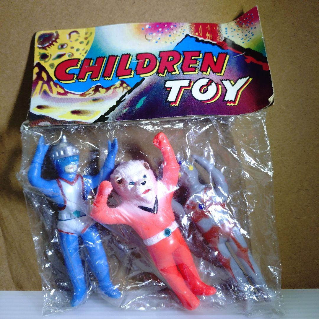 無版権 パチソフビ 3体セット 未開封 シルバー仮面 ライオン丸 ウルトラマンA