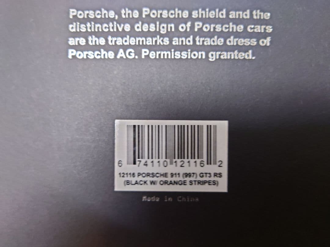 AUTOTart Porsche 911 GT3 RS1/12ブラック