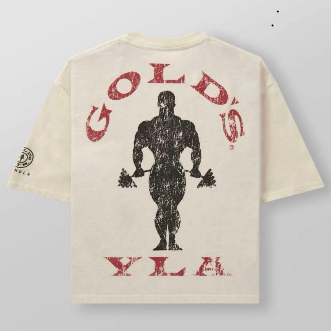  × GOLD'S GYM オーバーサイズ Tシャツ オフホワイト