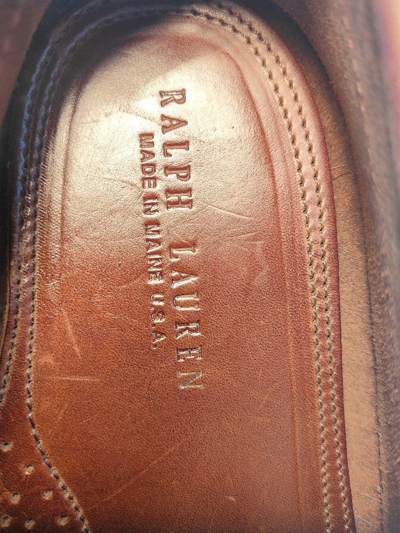 【Vintage】USA製 RALPH LAUREN　モカシンシューズ　高級革靴