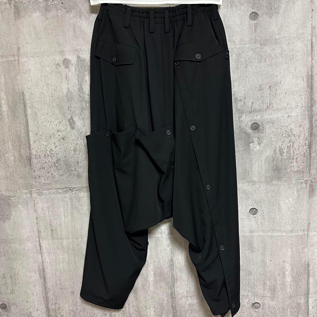【希少】2 Yohji Yamamoto サルエルパンツ パッチワーク ボタン