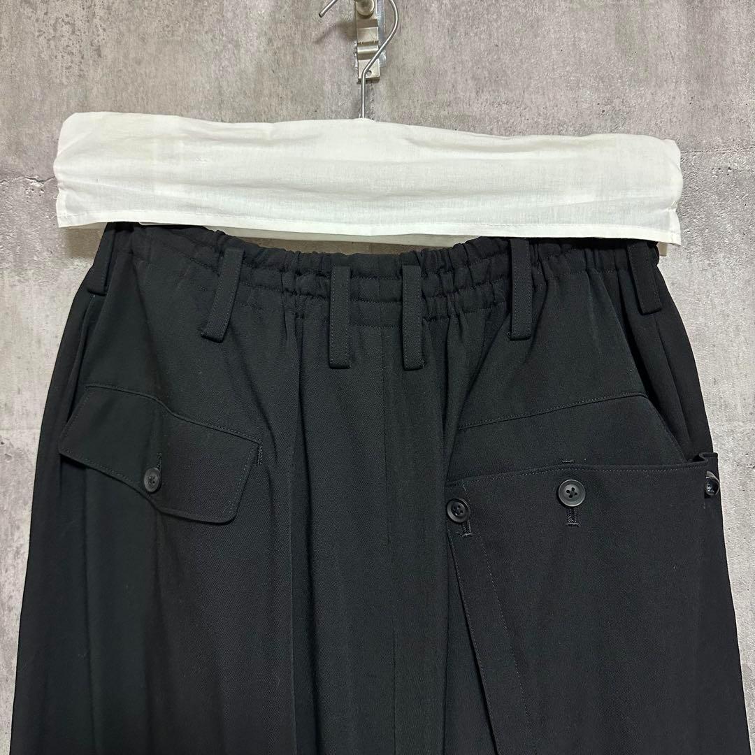 【希少】2 Yohji Yamamoto サルエルパンツ パッチワーク ボタン