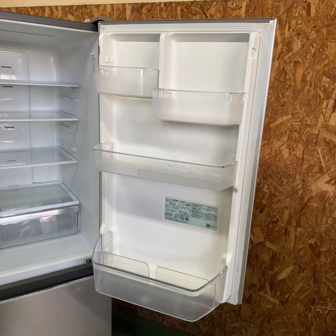 289 大型冷蔵庫　右開き　自動製氷機付　美品　300L強　保証込　大人気モデル