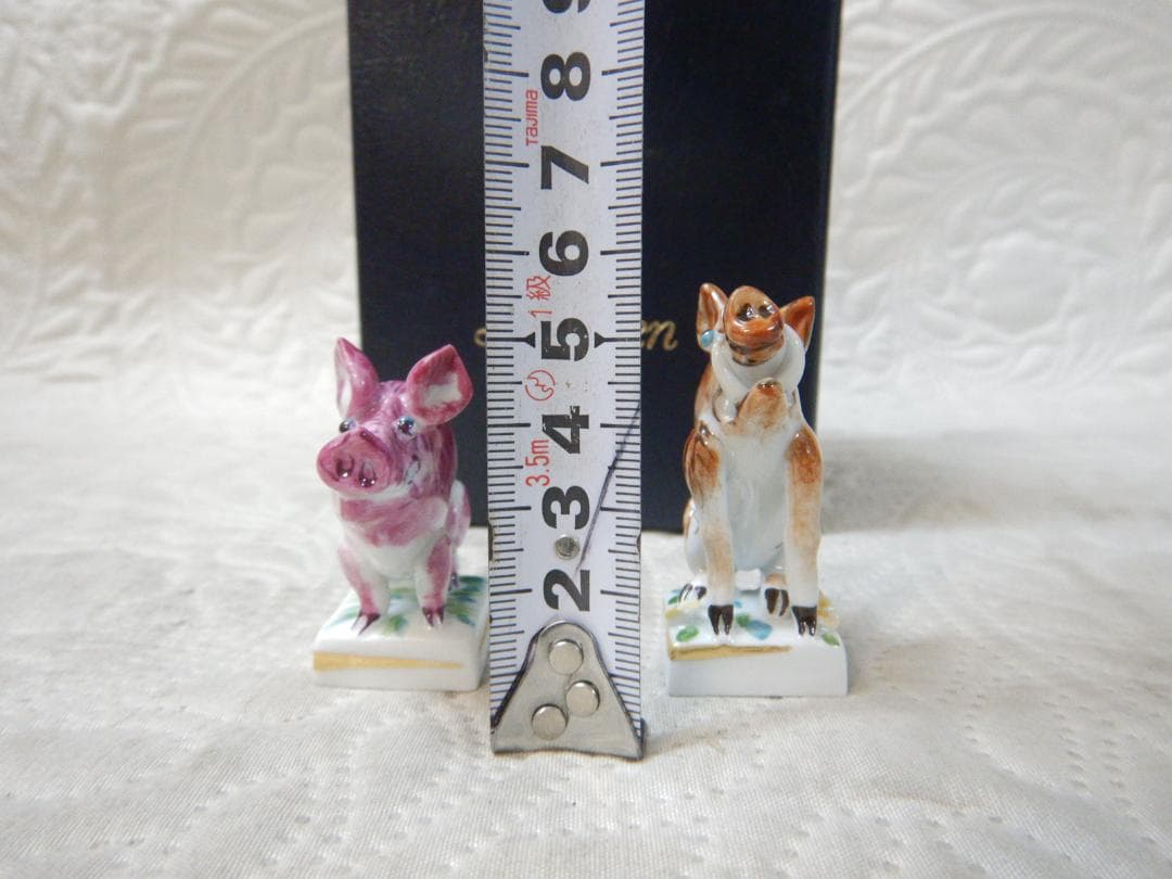 Meissen マイセン　イノシシ　猪　置物 2点セット