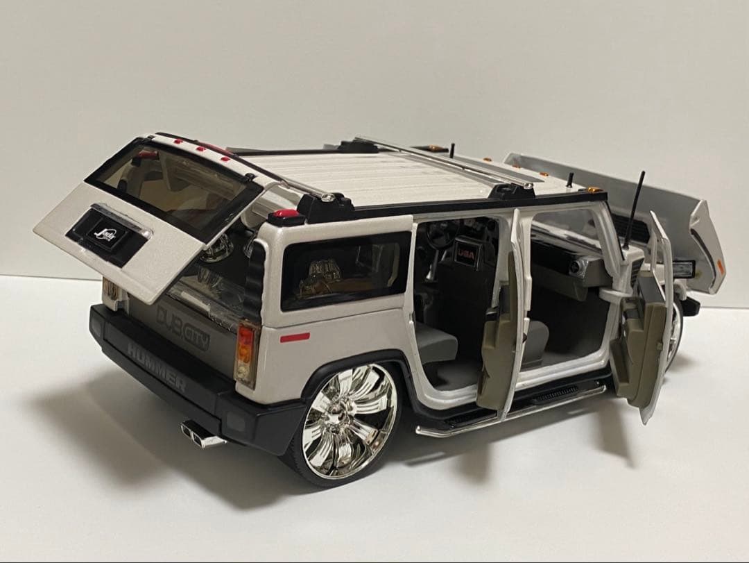 美品　1/18 アメ車　ミニカー　ハマー　H2 DUB スピナーホイール
