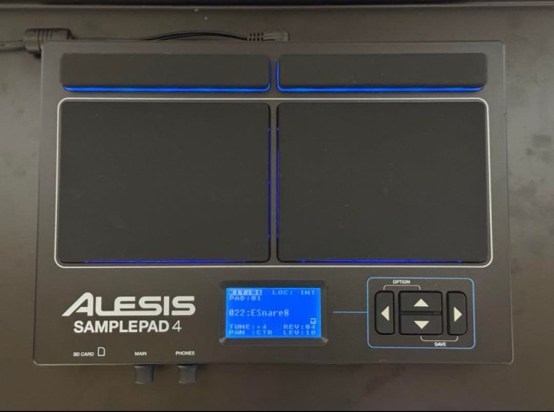 [美品] ALESIS SamplePad 4 ドラムスティック付き サンプラー