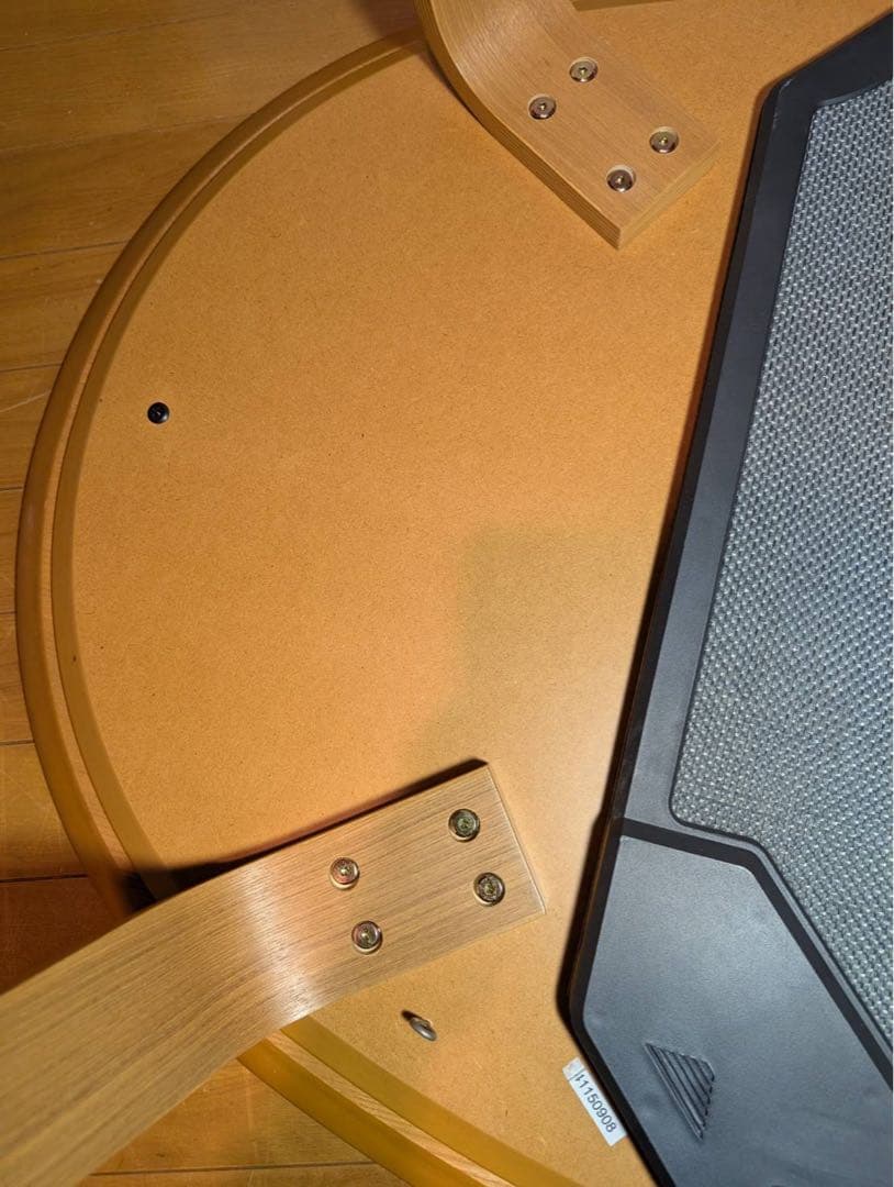 ■送料込■無印良品 木製楕円こたつ 曲木脚 フラットヒーター タモ材 暖房器具