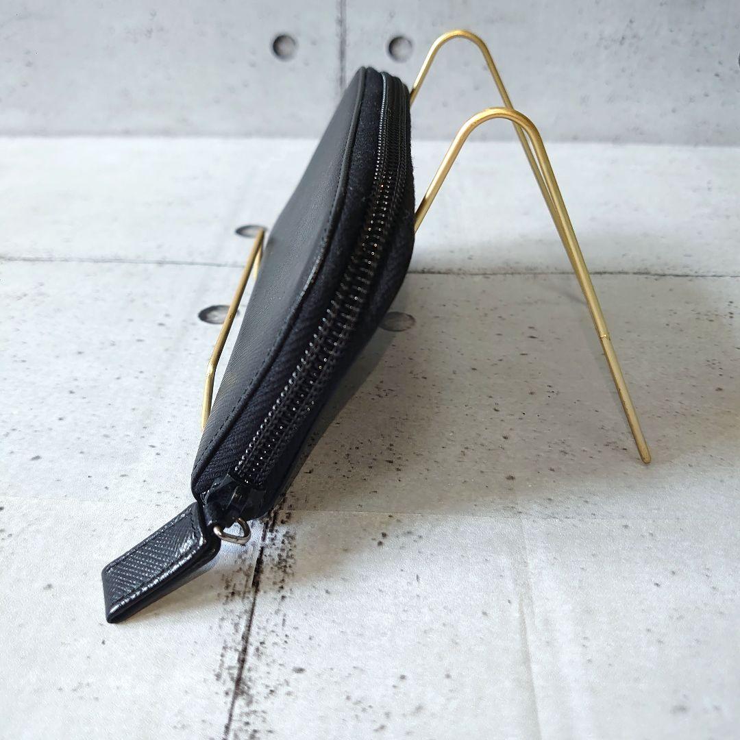 PRADA プラダ キーケース ラウンドファスナー サフィアーノレザー