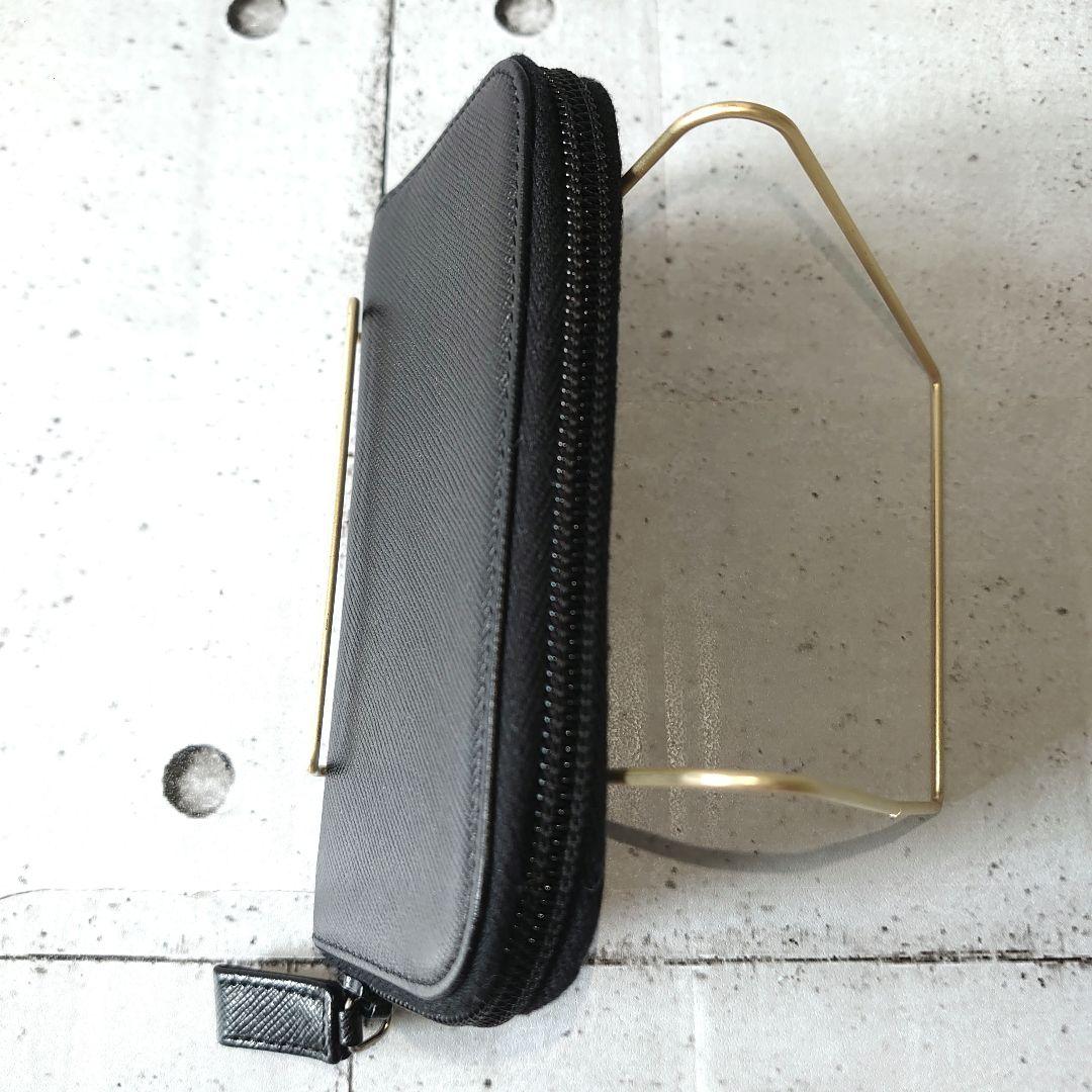 PRADA プラダ キーケース ラウンドファスナー サフィアーノレザー