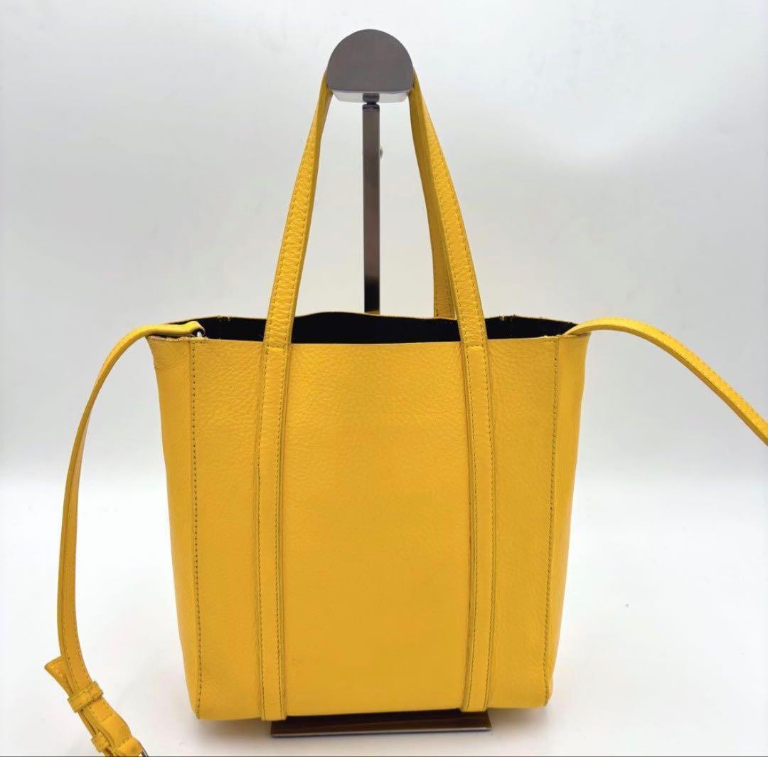 バレンシアガ エブリデイ トートバッグXXS 2way ハンドバッグ イエロー