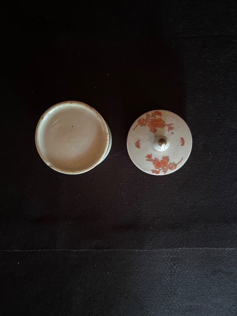 古伊万里　金襴手　蓋付器　骨董　アンティーク