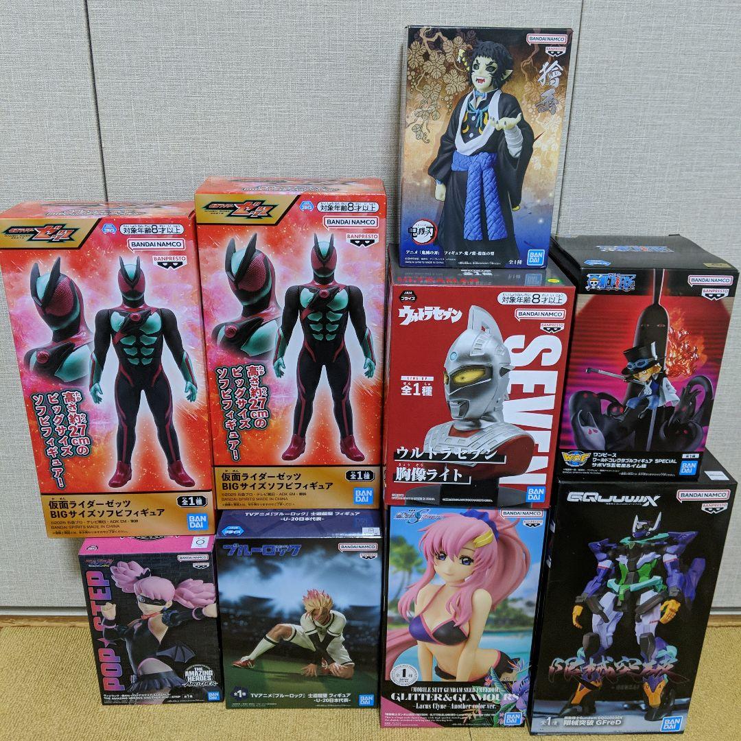 フィギュア まとめ売り 鬼滅の刃 鬼ノ装 獪岳 ウルトラセブン 胸像ライト