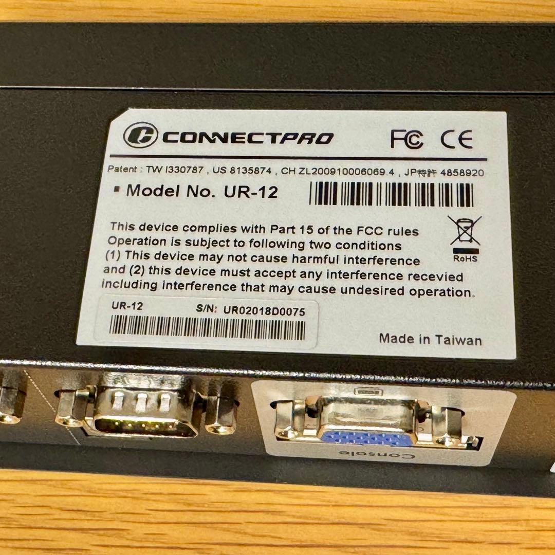 CONNECTPRO UR-12 2ポート KVMスイッチ