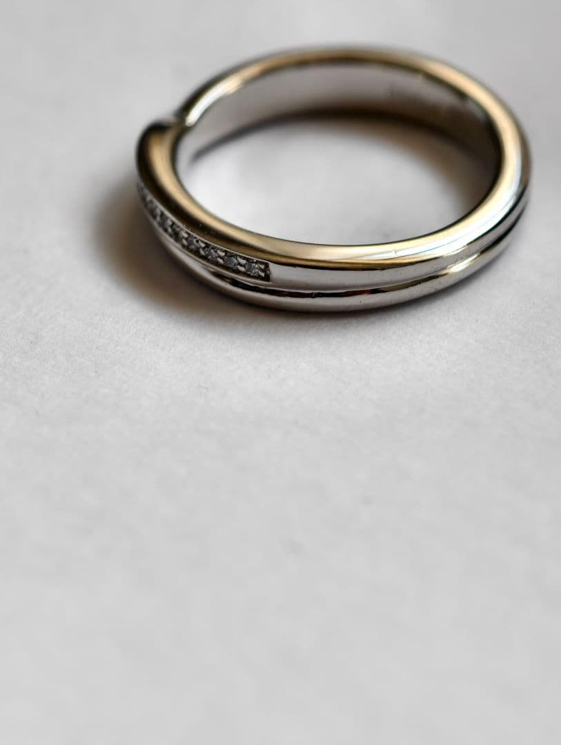 ハリーウィンストン ワンロウパヴェ バンド ダイヤ リング Pt950 JP６号