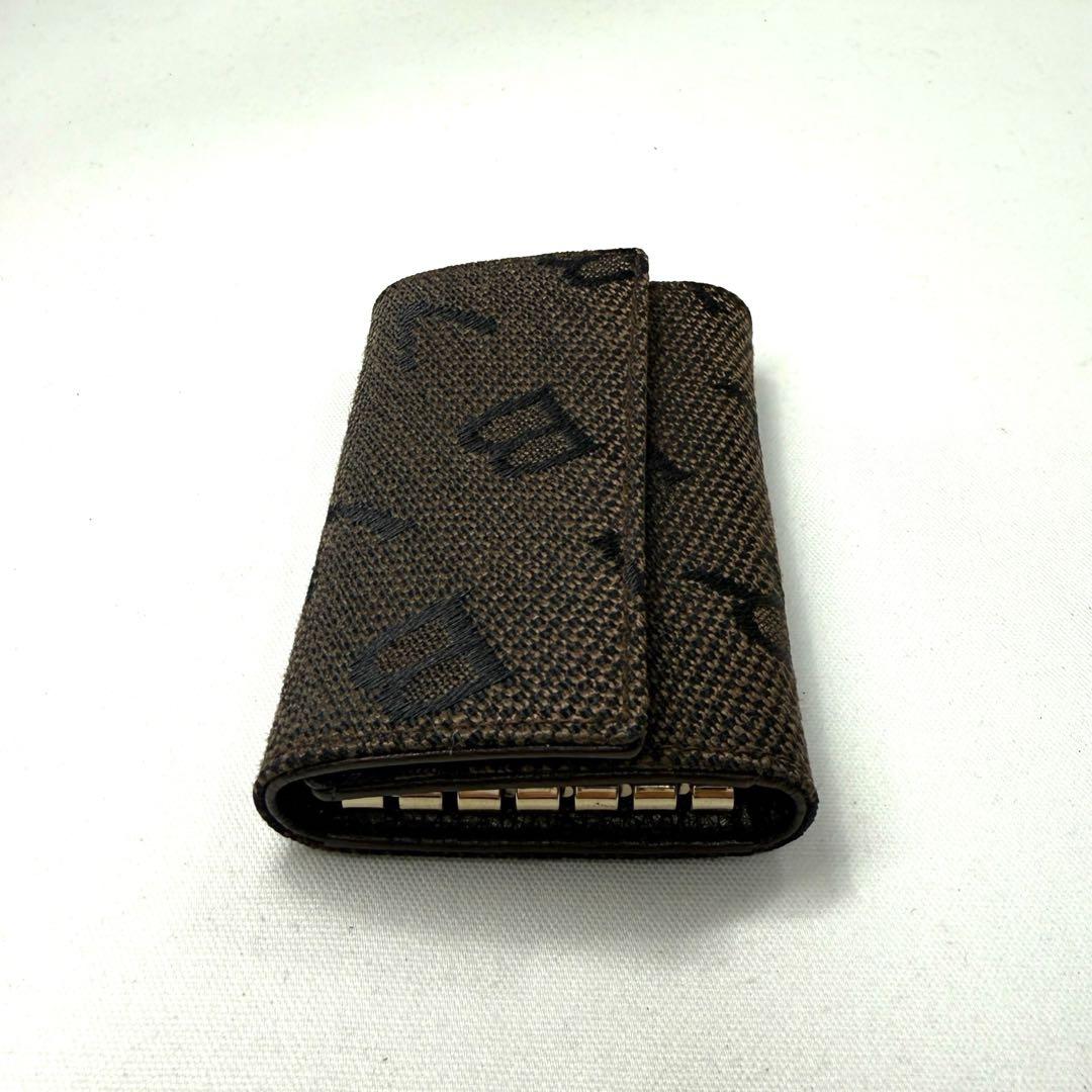 【新品未使用】ブルガリ BVLGARI 6連キーケース ダークブラウン 専用箱付