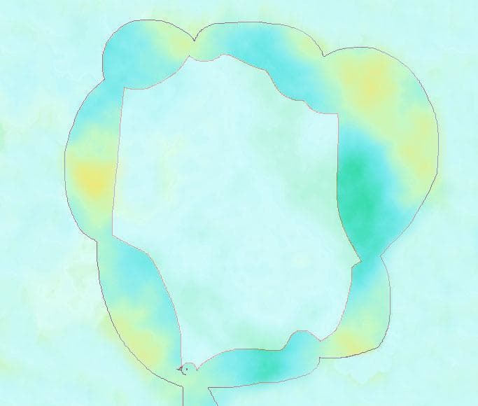 絵　【赤い実を運ぶ鳥さん】