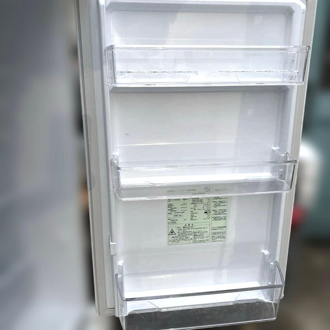 美品/2点セット/2022年製/アクア冷蔵庫201L/パナソニック洗濯機6Kg/