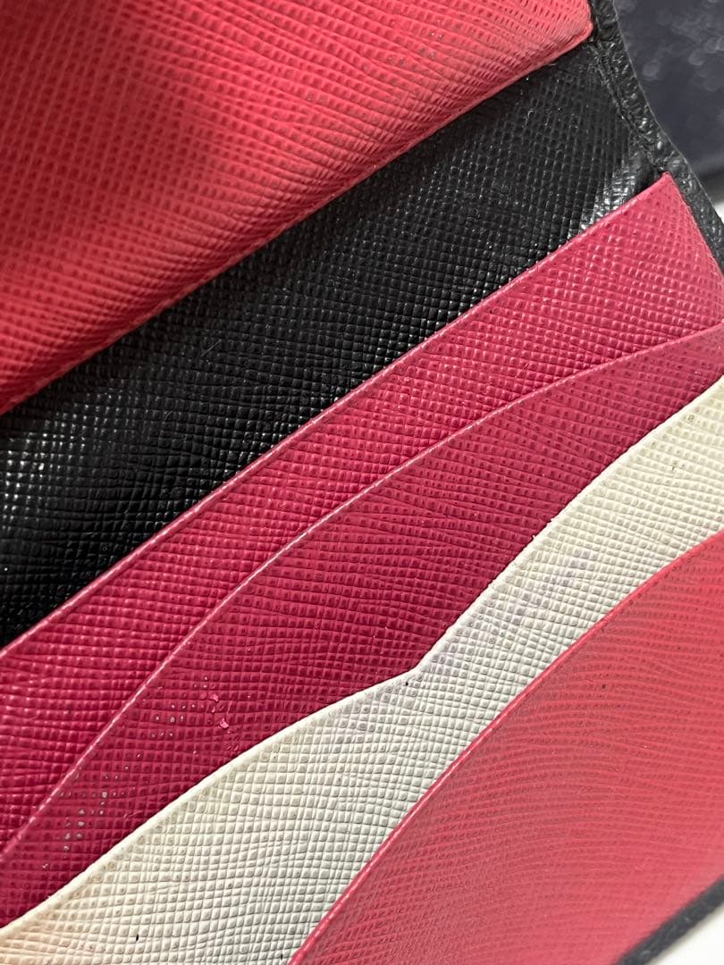 PRADA サフィアーノ　マルチカラー　二つ折り財布