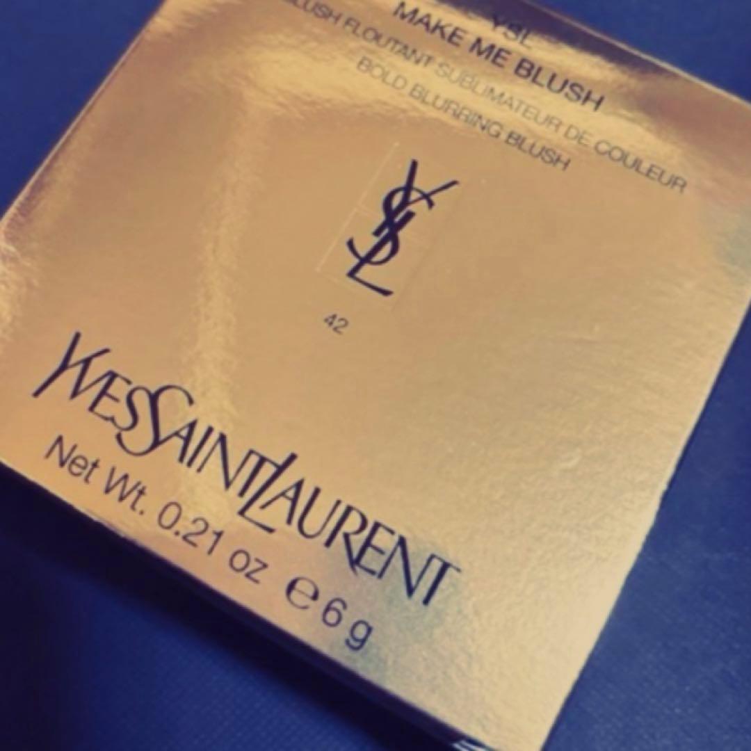 YSL メイクミーブラッシュパウダー　42 ベビードールピンク　チーク