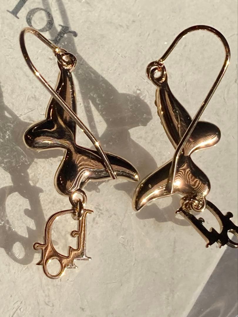 Dior クリスチャンディオールゴールド ピアス