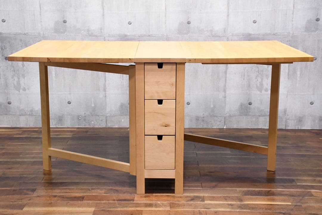 DLK157 イケア ノールデン ゲートレッグテーブル バタフライテーブル