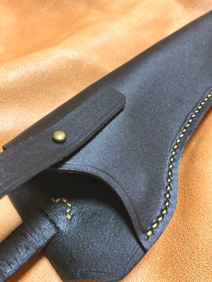 ルガーP08 8インチ用 右利きレザーホルスター No.593