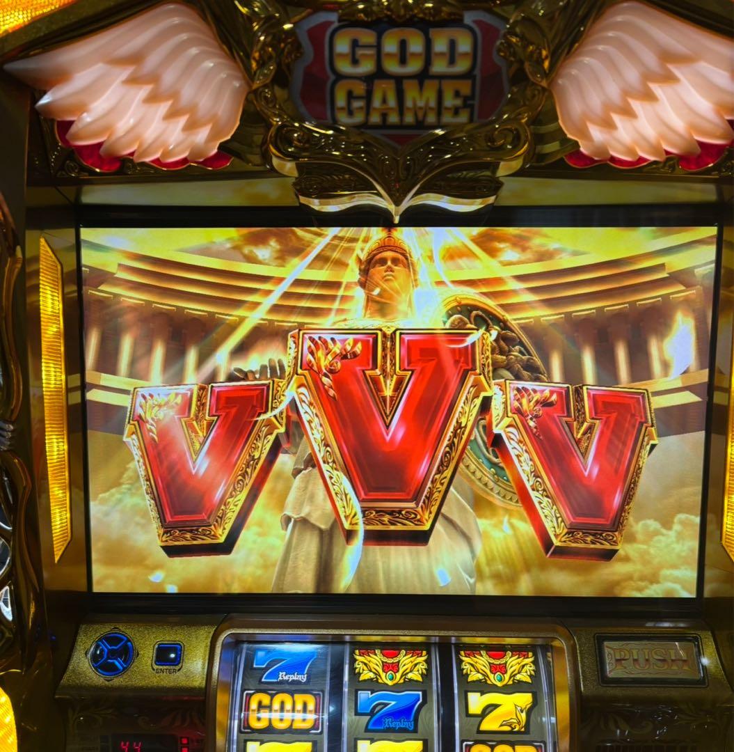 【なー送料無料】名機！ミリオンゴッド 神々の凱旋 ユニバーサル 不要機付