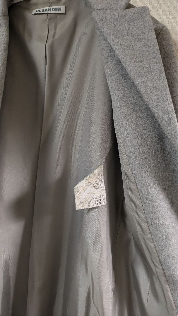 SALE ジルサンダー カシミヤ100% チェスターコート