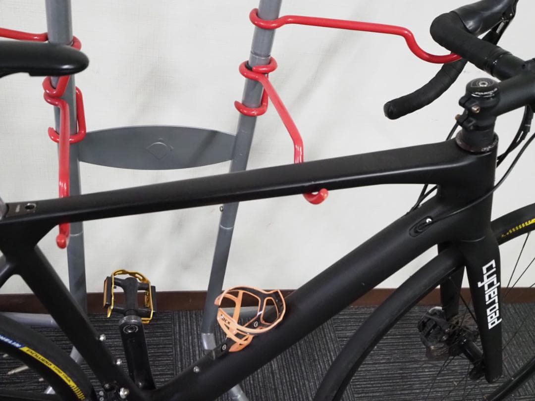 走行50キロ 毘沙 ５号 M カーボンフレーム ディスクブレーキ エアロスポーク