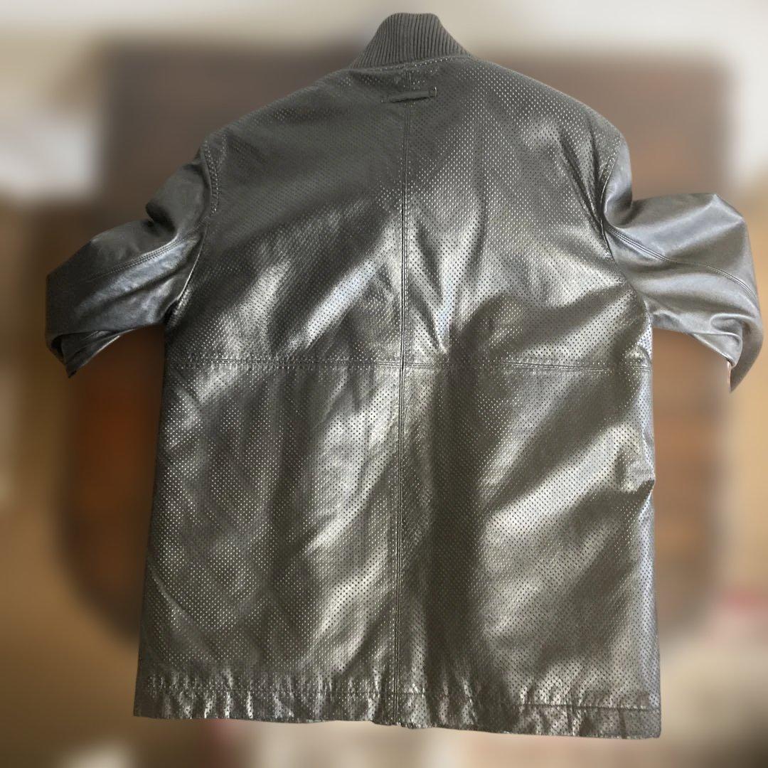 GAULTIER HOMM E 黒 羊革レザージャケット