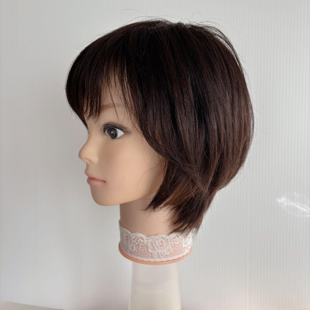 小さめ頭さんとお子様限定価格！本格仕様のリアルスキンウイッグ　子　ブラウン