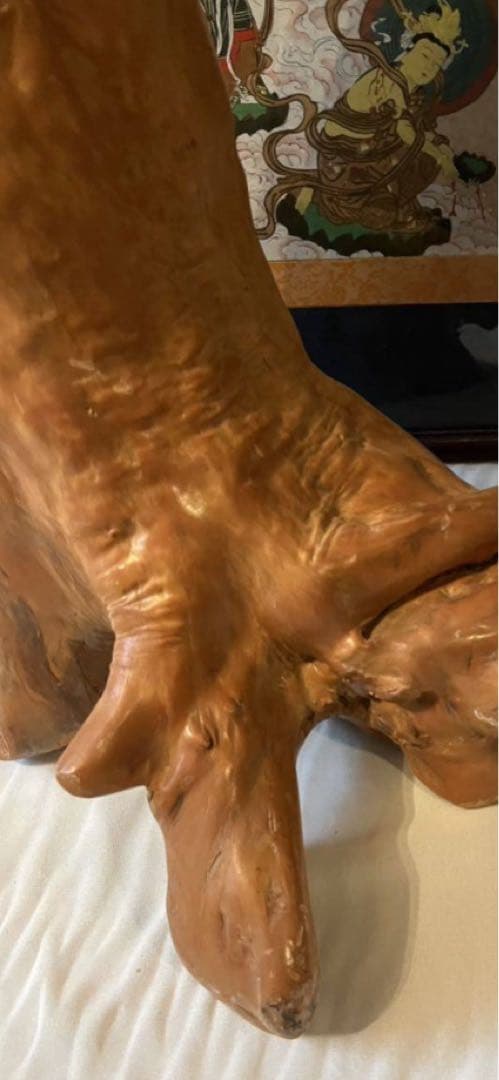 開運！特大一刀掘り　観音菩薩像