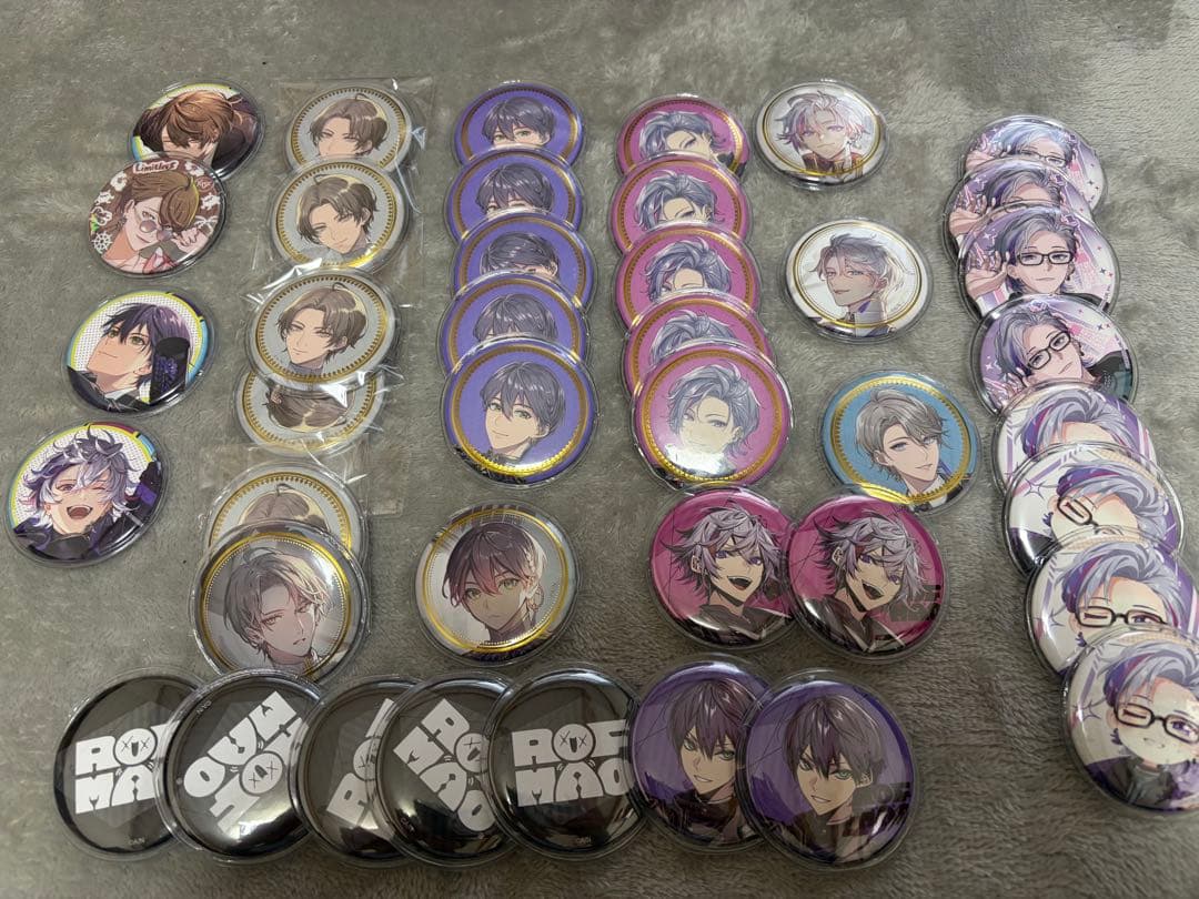 ろふまお ROF-MAO トランプ缶バッチ他　にじさんじ