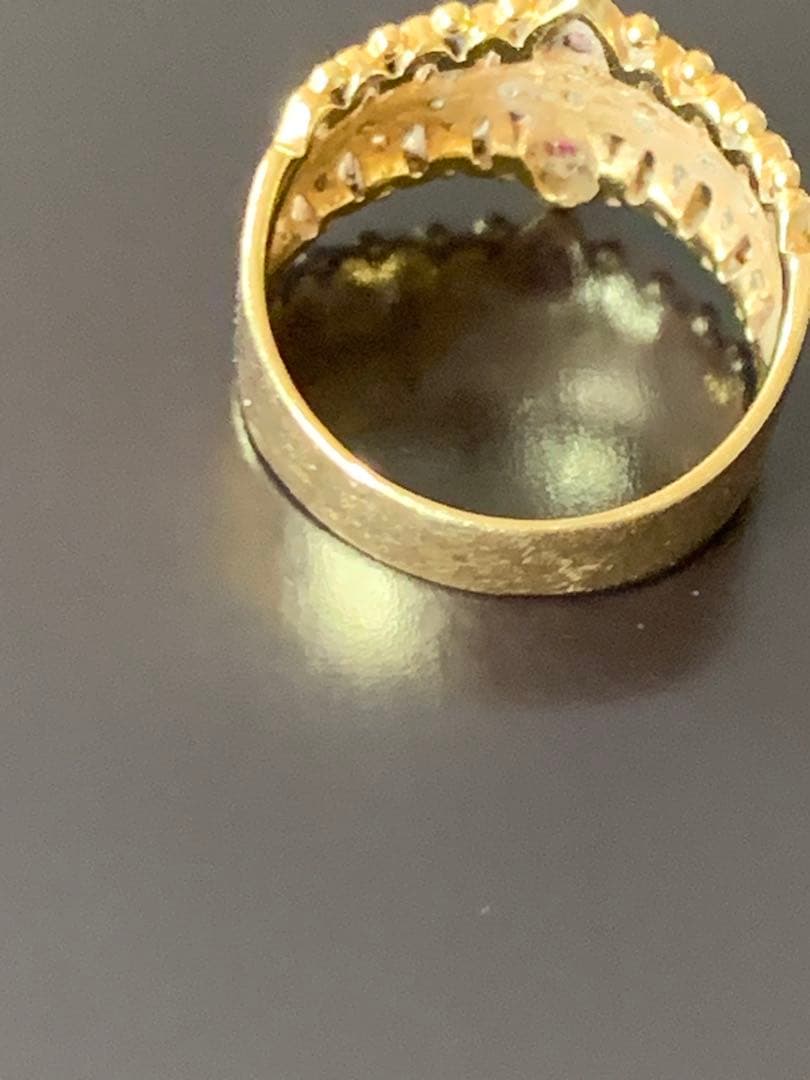 k18ルビーダイヤリング ✨5g✨