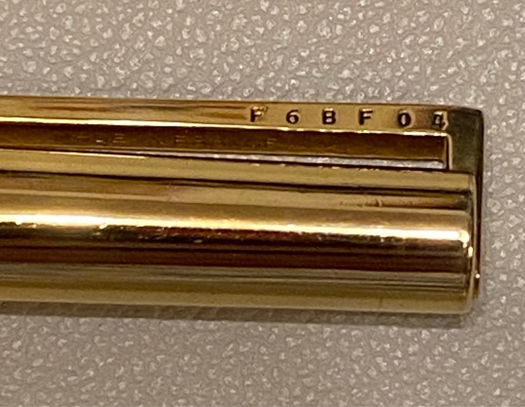 エステーデュポン/ボールペン / ゴールド / ツイストタイプ / 純正リフィル