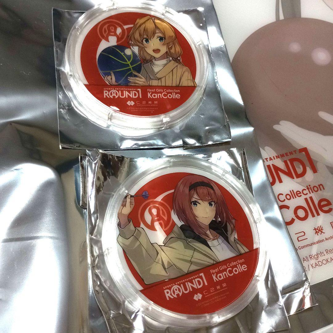 艦これ　ラウンドワン　クリアファイル　ラバーマット　非売品　阿武隈　吹雪　朧